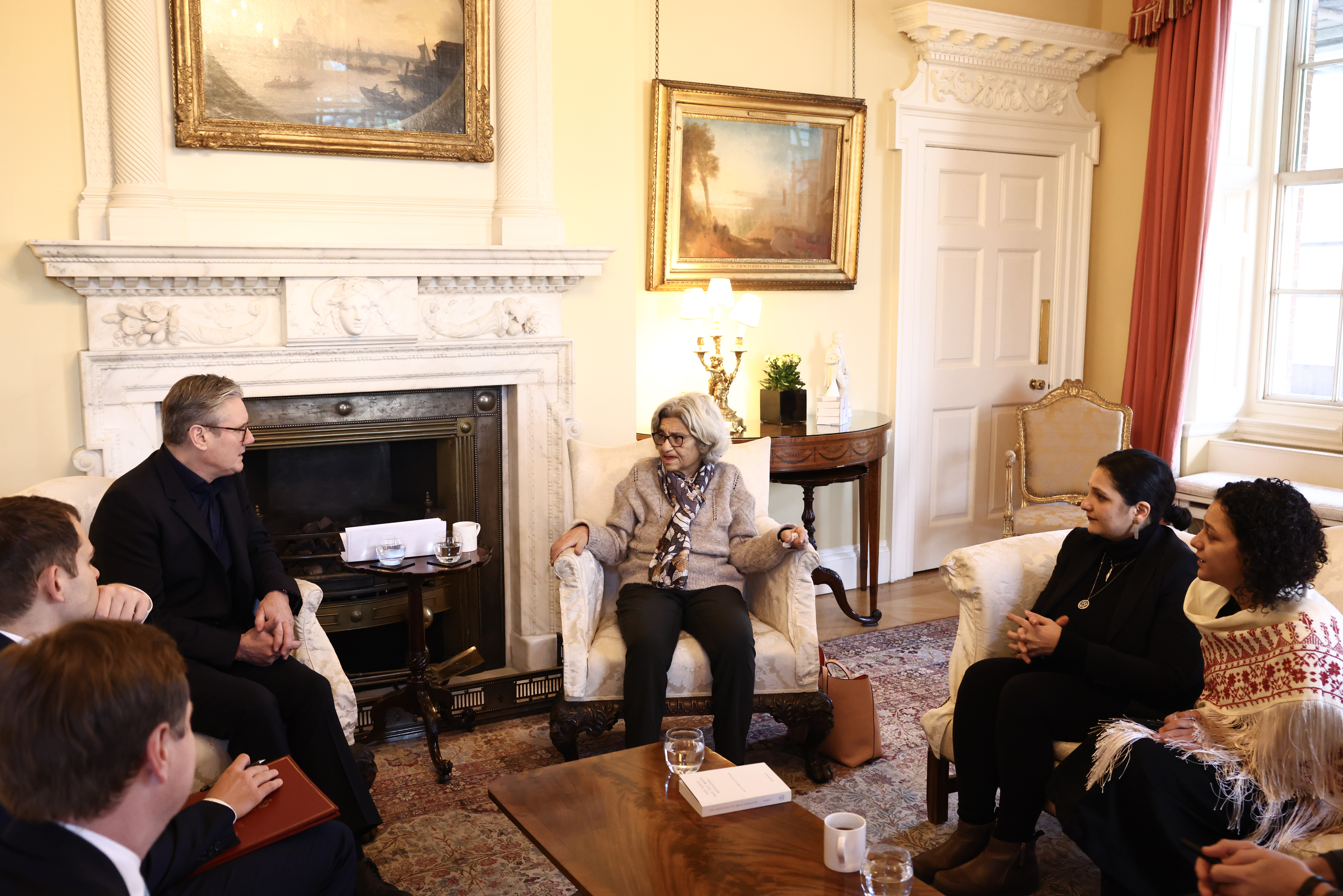 Laila Soueif and family meeting with UK Prime Minister Keir Starmer Laila Soueif and family meeting with UK Prime Minister Keir Starmer